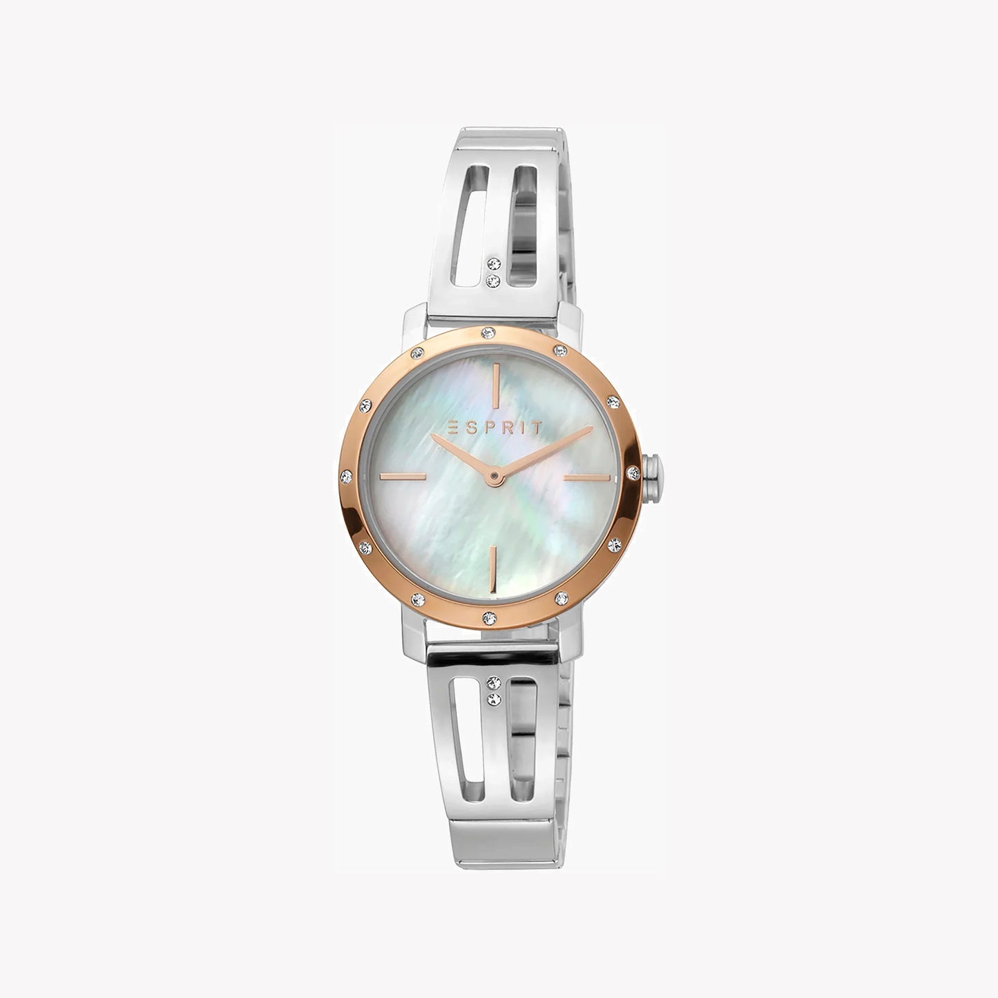 Esprit Women's Silver Stainless Steel Watch, White Dial | ES1L208M0025-1