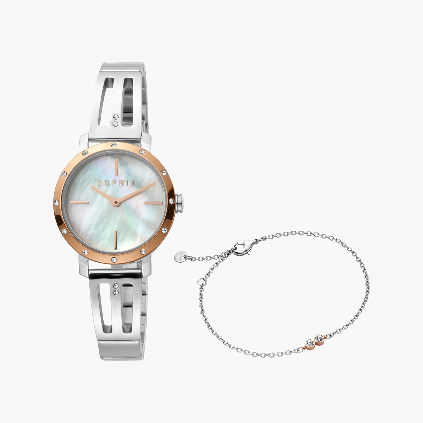 Esprit Women's Silver Stainless Steel Watch, White Dial | ES1L208M0025-0